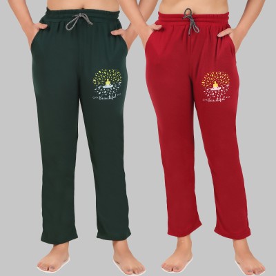 HINAYAA Solid Women Multicolor Track Pants