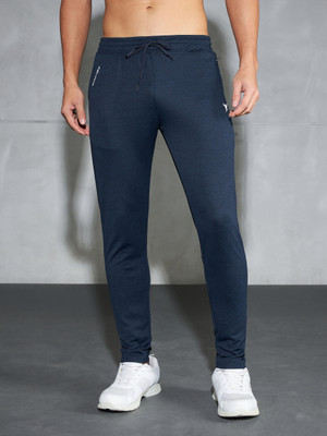 TECHNOSPORT Self Design Men Blue Track Pants