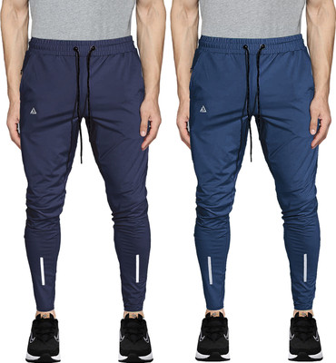 AVOLT Solid Men Blue Track Pants