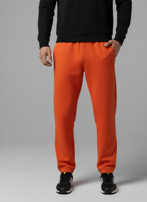 MACK JONNEY Solid Men Orange Track Pants
