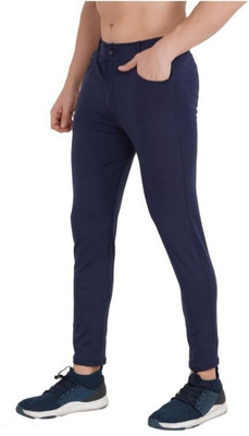 Rukmani Solid Men Blue Track Pants