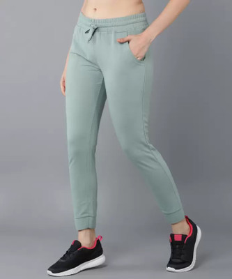 GLADLY Solid Women Light Green Track Pants
