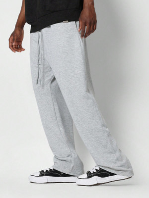 Dockstreet Solid Men Grey Track Pants