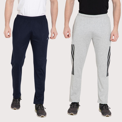 Zeffit Self Design Men Dark Blue, Grey Track Pants