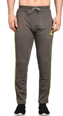 Burdy Solid Men Brown Track Pants
