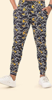 24 Street Printed Men Multicolor Track Pants