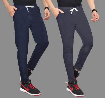 FAINTER Solid, Striped Men Multicolor, Multicolor Track Pants