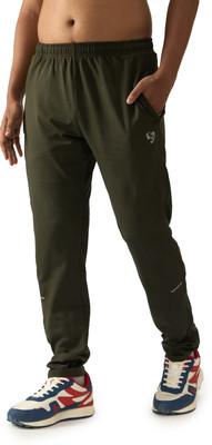 SG Printed Men Green Track Pants