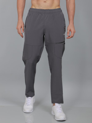 SELECT Solid Men Grey Track Pants