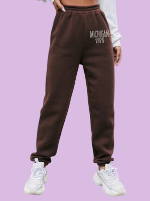 Tabadtod Printed Women Brown Track Pants