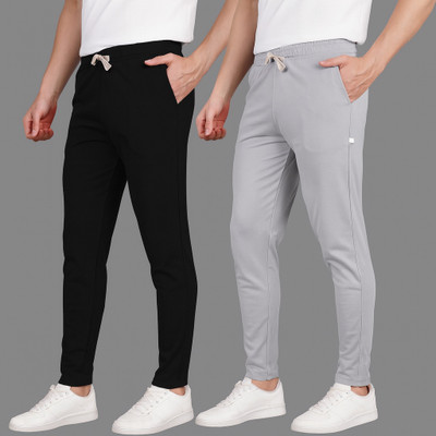 Kashmiri queen Solid Men Black, Grey Track Pants