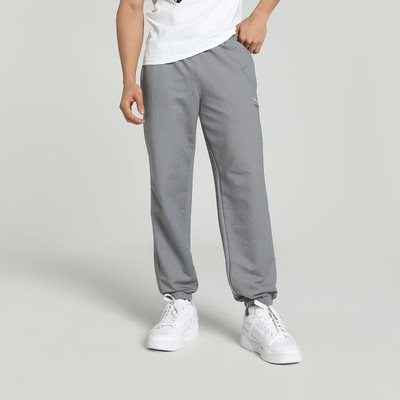 PUMA Solid Men Grey Track Pants