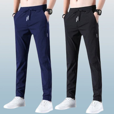 FICKA Solid Men Blue, Black Track Pants