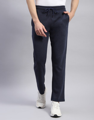 MONTE CARLO Solid Men Dark Blue Track Pants