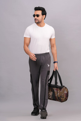 JP Creations Solid Men Grey Track Pants