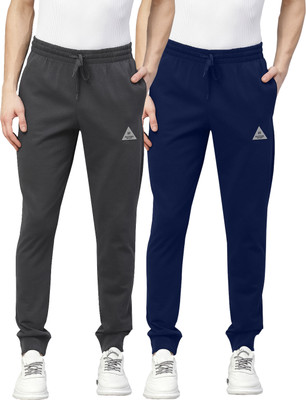 N NAYOMI Printed Men Blue, Grey Track Pants