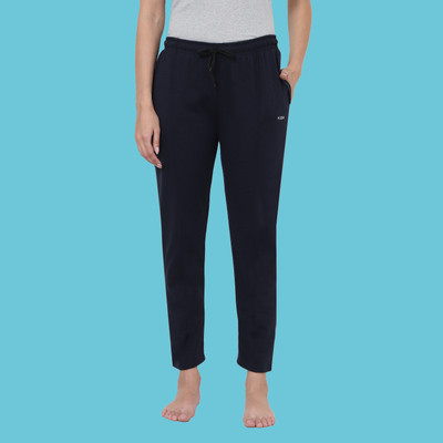 Kiba Retail Solid Women Blue Track Pants