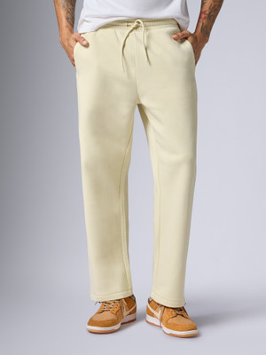 XYXX Pulse Cotton Sweatpants Solid Men Yellow Track Pants