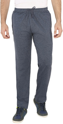 ALLOCATE Solid Men Dark Blue Track Pants