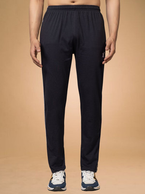 axys Solid Men Grey Track Pants