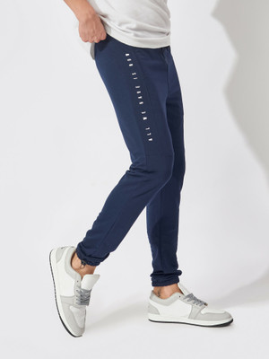 MANIAC Printed Men Blue Track Pants