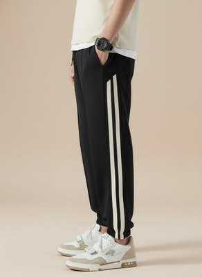 Dockstreet Solid Men White Track Pants