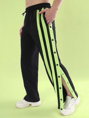 WEARDUDS Self Design Men Black, Light Blue Track Pants