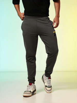 ARDEUR Self Design Men Grey Track Pants