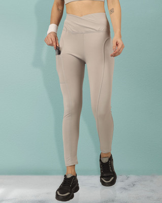 BEYOGINI Solid Women Grey Track Pants