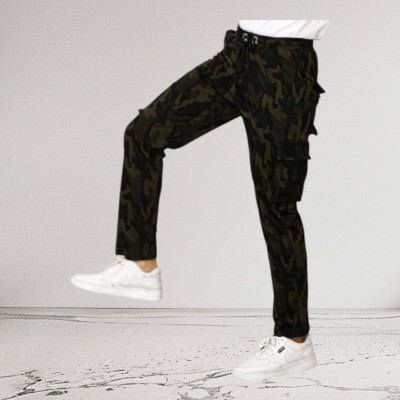 Guptaji Printed Men Black Track Pants