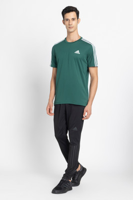 ADIDAS Printed Men Black Track Pants