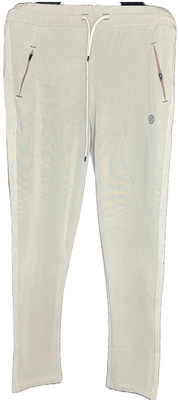 lower men Solid Men Beige Track Pants