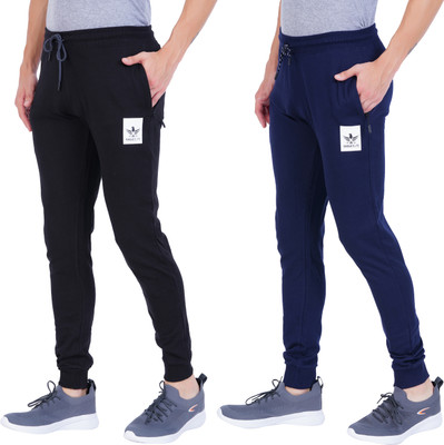Eagle Elite Solid Men Black, White Track Pants
