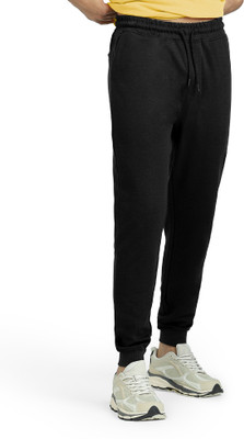 XYXX Solid Men Black Track Pants