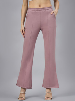 98 Degree North Solid Women Pink Track Pants