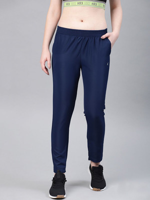 HRX by Hrithik Roshan Self Design Women Dark Blue Track Pants