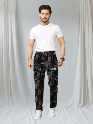 SUN BEAUTY FASHIONISTA HUB Printed Men Black Track Pants