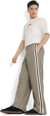Rare Rabbit Solid Men Brown Track Pants