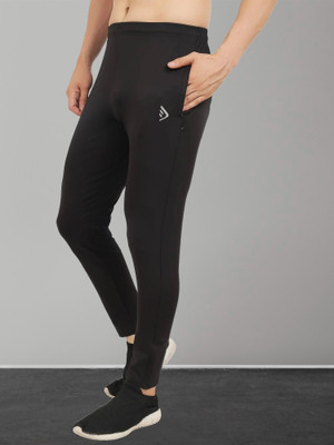 DIHOX Solid Men Black Track Pants