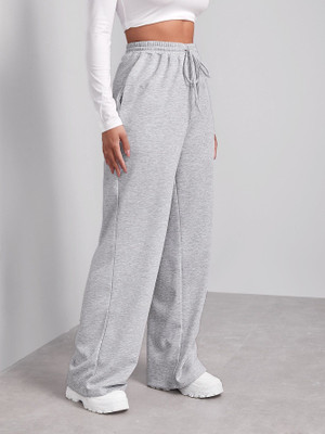 WARCOURT Loose Fit Women Grey Trousers