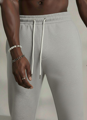 Dockstreet Striped Men Grey Track Pants