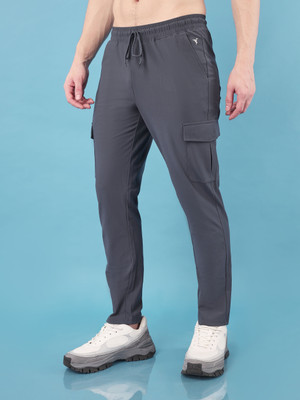 TECHNOSPORT Solid Men Grey Track Pants