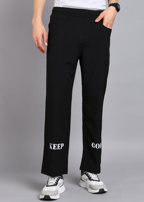 HRX by Hrithik Roshan Solid Men Black Track Pants