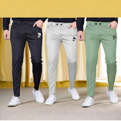 Krishna fashion Solid Men Multicolor Track Pants