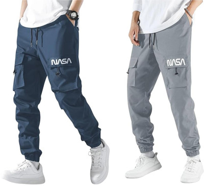 SUN BEAUTY FASHIONISTA HUB Printed Men Black, Blue Track Pants