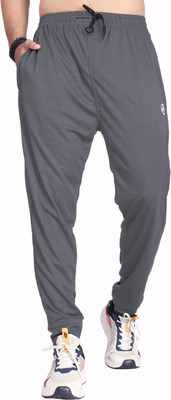 JackMail Solid Men Grey Track Pants