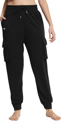 Fflirtygo Solid Women Black Track Pants