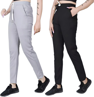 MATTILA Self Design Men Black, Grey Track Pants