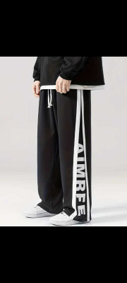 FURRR Self Design Men Black Track Pants