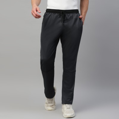 DIDA Solid Men Grey Track Pants